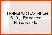 TRANSPORTES APIA S.A. Pereira Risaralda
