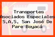 Ver transportes asociados especiales sas san jose de pare boyaca Transportes Asociados Especiales S.A.S. San José De Pare Boyacá