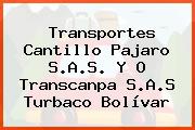 Transportes Cantillo Pajaro S.A.S. Y O Transcanpa S.A.S Turbaco Bolívar