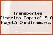 Transportes Distrito Capital S A Bogotá Cundinamarca