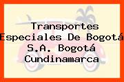 Transportes Especiales De Bogotá S.A. Bogotá Cundinamarca