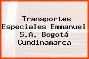 Transportes Especiales Emmanuel S.A. Bogotá Cundinamarca