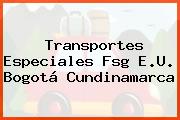 Transportes Especiales Fsg E.U. Bogotá Cundinamarca