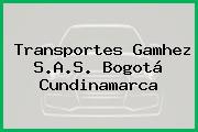 Transportes Gamhez S.A.S. Bogotá Cundinamarca