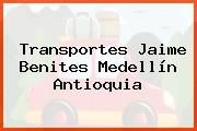 Transportes Jaime Benites Medellín Antioquia