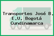 Transportes José B. E.U. Bogotá Cundinamarca
