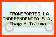 TRANSPORTES LA INDEPENDENCIA S.A. Ibagué Tolima