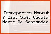 Transportes Monrub Y Cia. S.A. Cúcuta Norte De Santander