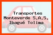 Transportes Monteverde S.A.S. Ibagué Tolima