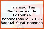 Transportes Nacionales De Colombia Transcolombia S.A.S. Bogotá Cundinamarca