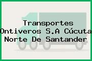 Transportes Ontiveros S.A Cúcuta Norte De Santander
