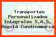 Transportes Personalizados Integrales S.A.S. Bogotá Cundinamarca