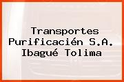 Transportes Purificacién S.A. Ibagué Tolima