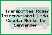 Transportes Romar Internacional Ltda. Cúcuta Norte De Santander
