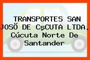 TRANSPORTES SAN JOSÕ DE CºCUTA LTDA. Cúcuta Norte De Santander