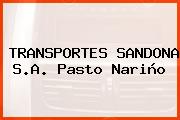 TRANSPORTES SANDONA S.A. Pasto Nariño