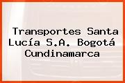 Transportes Santa Lucía S.A. Bogotá Cundinamarca