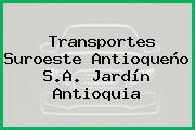 Transportes Suroeste Antioqueño S.A. Jardín Antioquia