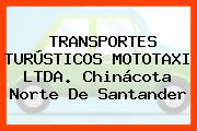 TRANSPORTES TURÚSTICOS MOTOTAXI LTDA. Chinácota Norte De Santander