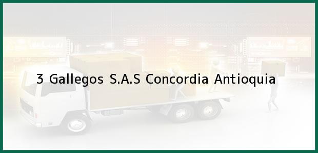 Teléfono, Dirección y otros datos de contacto para 3 Gallegos S.A.S, Concordia, Antioquia, Colombia