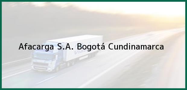 Teléfono, Dirección y otros datos de contacto para Afacarga S.A., Bogotá, Cundinamarca, Colombia
