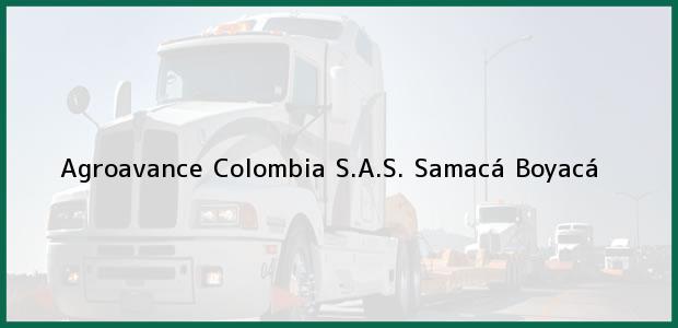 Teléfono, Dirección y otros datos de contacto para Agroavance Colombia S.A.S., Samacá, Boyacá, Colombia
