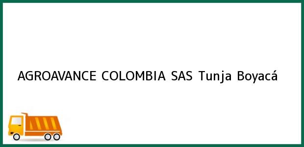 Teléfono, Dirección y otros datos de contacto para AGROAVANCE COLOMBIA SAS, Tunja, Boyacá, Colombia
