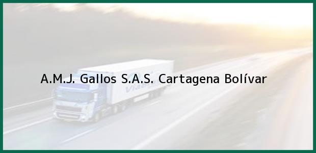 Teléfono, Dirección y otros datos de contacto para A.M.J. Gallos S.A.S., Cartagena, Bolívar, Colombia