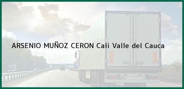 Teléfono, Dirección y otros datos de contacto para ARSENIO MUÑOZ CERON, Cali, Valle del Cauca, Colombia