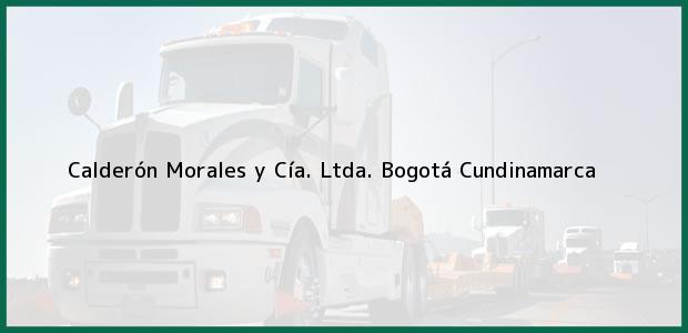 Teléfono, Dirección y otros datos de contacto para Calderón Morales y Cía. Ltda., Bogotá, Cundinamarca, Colombia
