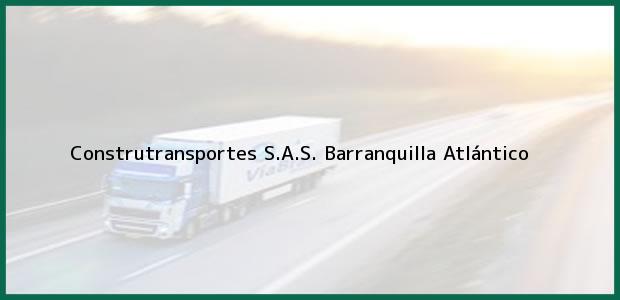Teléfono, Dirección y otros datos de contacto para Construtransportes S.A.S., Barranquilla, Atlántico, Colombia