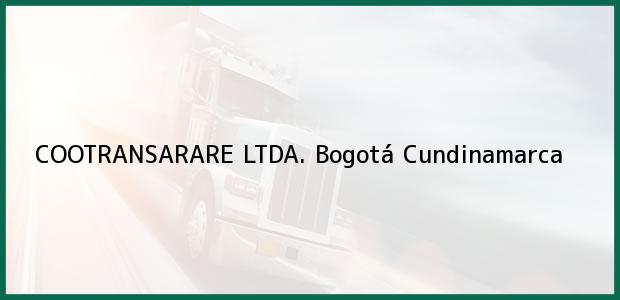 Teléfono, Dirección y otros datos de contacto para COOTRANSARARE LTDA., Bogotá, Cundinamarca, Colombia