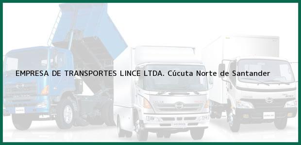Teléfono, Dirección y otros datos de contacto para EMPRESA DE TRANSPORTES LINCE LTDA., Cúcuta, Norte de Santander, Colombia