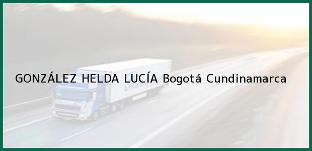 Teléfono, Dirección y otros datos de contacto para GONZÁLEZ HELDA LUCÍA, Bogotá, Cundinamarca, Colombia