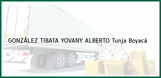 Teléfono, Dirección y otros datos de contacto para GONZÁLEZ TIBATA YOVANY ALBERTO, Tunja, Boyacá, Colombia