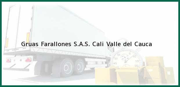 Teléfono, Dirección y otros datos de contacto para Gruas Farallones S.A.S., Cali, Valle del Cauca, Colombia