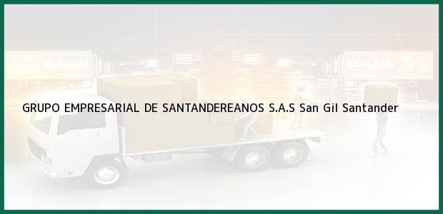 Teléfono, Dirección y otros datos de contacto para GRUPO EMPRESARIAL DE SANTANDEREANOS S.A.S, San Gil, Santander, Colombia