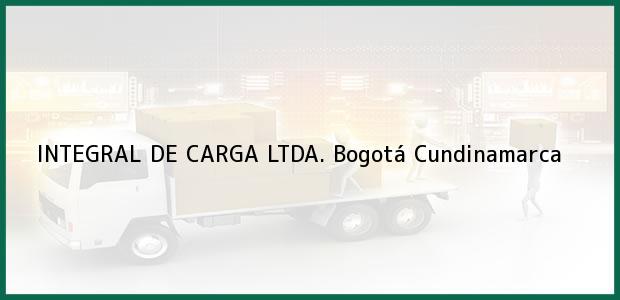Teléfono, Dirección y otros datos de contacto para INTEGRAL DE CARGA LTDA., Bogotá, Cundinamarca, Colombia