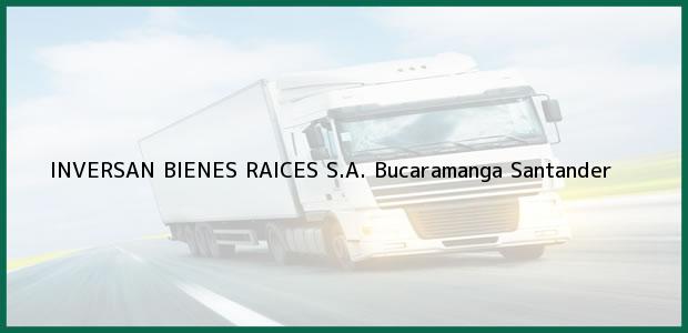 Teléfono, Dirección y otros datos de contacto para INVERSAN BIENES RAICES S.A., Bucaramanga, Santander, Colombia