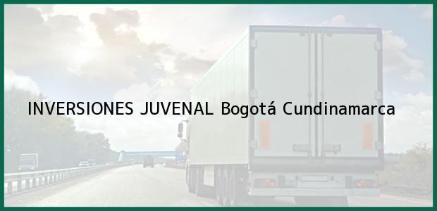 Teléfono, Dirección y otros datos de contacto para INVERSIONES JUVENAL, Bogotá, Cundinamarca, Colombia