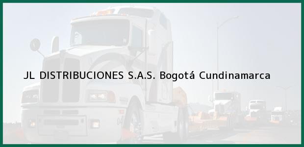 Teléfono, Dirección y otros datos de contacto para JL DISTRIBUCIONES S.A.S., Bogotá, Cundinamarca, Colombia