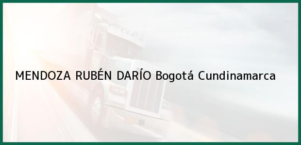 Teléfono, Dirección y otros datos de contacto para MENDOZA RUBÉN DARÍO, Bogotá, Cundinamarca, Colombia
