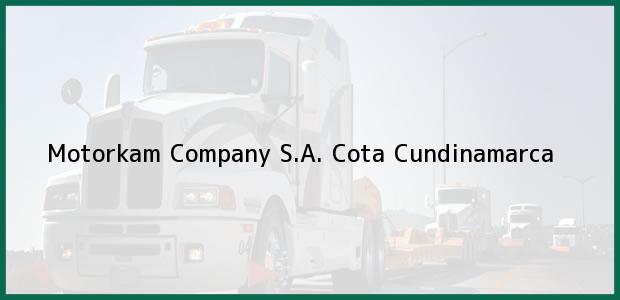 Teléfono, Dirección y otros datos de contacto para Motorkam Company S.A., Cota, Cundinamarca, Colombia