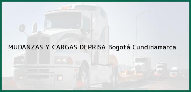 Teléfono, Dirección y otros datos de contacto para MUDANZAS Y CARGAS DEPRISA, Bogotá, Cundinamarca, Colombia