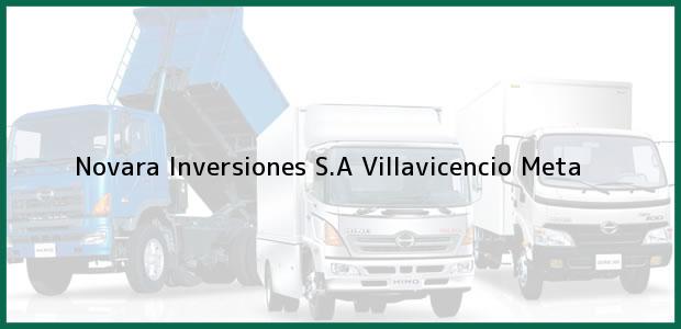 Teléfono, Dirección y otros datos de contacto para Novara Inversiones S.A, Villavicencio, Meta, Colombia