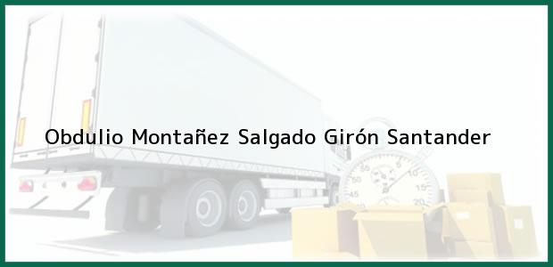 Teléfono, Dirección y otros datos de contacto para Obdulio Montañez Salgado, Girón, Santander, Colombia