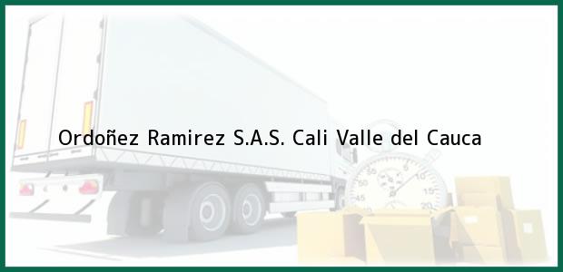 Teléfono, Dirección y otros datos de contacto para Ordoñez Ramirez S.A.S., Cali, Valle del Cauca, Colombia