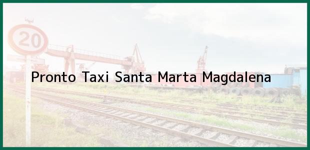 Teléfono, Dirección y otros datos de contacto para Pronto Taxi, Santa Marta, Magdalena, Colombia