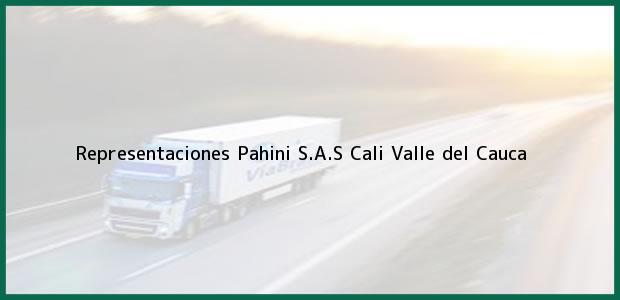 Teléfono, Dirección y otros datos de contacto para Representaciones Pahini S.A.S, Cali, Valle del Cauca, Colombia
