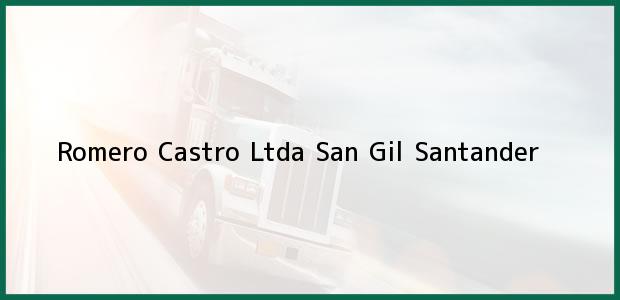 Teléfono, Dirección y otros datos de contacto para Romero Castro Ltda, San Gil, Santander, Colombia